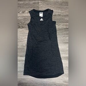 Adidas Kids Black Sleeveless Sports Dress WITH FRONT POCKET Kids Small